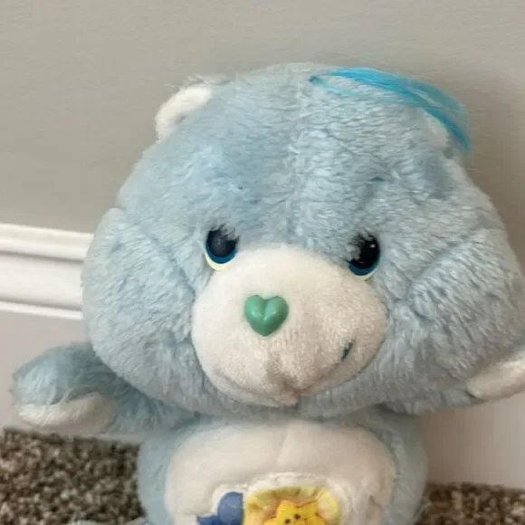 Vintage 1983 Care Bears Blue Baby Star Kenner 80s Stuffed Animal - Picture 2 of 7
